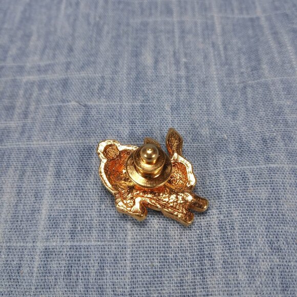 1960s Vintage Rabbit Pin with Clear Rhinestones by Avon - Picture 3 of 4